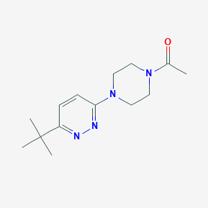 molecular formula C14H22N4O B2750960 1-[4-(6-Tert-butylpyridazin-3-yl)piperazin-1-yl]ethan-1-one CAS No. 2097873-48-6