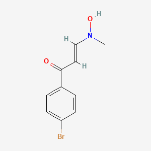 molecular formula C10H10BrNO2 B2750968 1-(4-Bromophenyl)-3-[hydroxy(methyl)amino]-2-propen-1-one CAS No. 251310-62-0