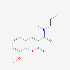 molecular formula C16H19NO4 B2750977 N-butyl-8-methoxy-N-methyl-2-oxochromene-3-carboxamide CAS No. 839685-21-1