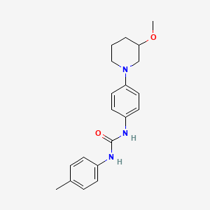molecular formula C20H25N3O2 B2750978 1-(4-(3-Methoxypiperidin-1-yl)phenyl)-3-(p-tolyl)urea CAS No. 1797022-09-3