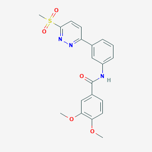 3,4-dimethoxy-N-(3-(6-(methylsulfonyl)pyridazin-3-yl)phenyl)benzamide