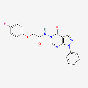 2-(4-fluorophenoxy)-N-(4-oxo-1-phenyl-1H-pyrazolo[3,4-d]pyrimidin-5(4H)-yl)acetamide