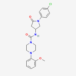 N-[1-(4-chlorophenyl)-5-oxopyrrolidin-3-yl]-4-(2-methoxyphenyl)piperazine-1-carboxamide