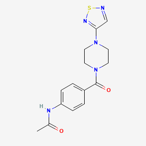 N-{4-[4-(1,2,5-thiadiazol-3-yl)piperazine-1-carbonyl]phenyl}acetamide