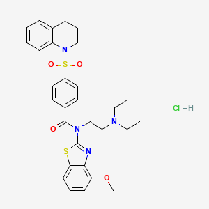 N-(2-(diethylamino)ethyl)-4-((3,4-dihydroquinolin-1(2H)-yl)sulfonyl)-N-(4-methoxybenzo[d]thiazol-2-yl)benzamide hydrochloride