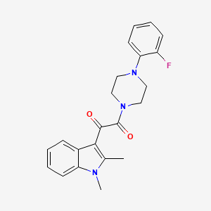 1-(1,2-Dimethylindol-3-yl)-2-[4-(2-fluorophenyl)piperazin-1-yl]ethane-1,2-dione