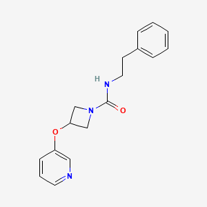 N-phenethyl-3-(pyridin-3-yloxy)azetidine-1-carboxamide