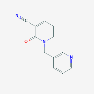 molecular formula C12H9N3O B2751030 2-Oxo-1-(pyridin-3-ylmethyl)pyridine-3-carbonitrile CAS No. 1267668-14-3
