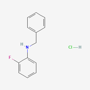molecular formula C13H13ClFN B2751040 N-benzyl-2-fluoroaniline hydrochloride CAS No. 123330-52-9; 1987680-56-7
