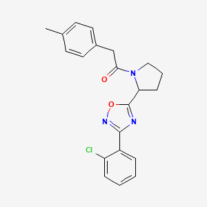 3-(2-Chlorophenyl)-5-{1-[(4-methylphenyl)acetyl]pyrrolidin-2-yl}-1,2,4-oxadiazole