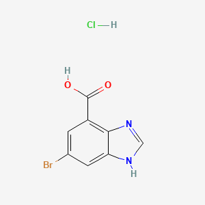 6-Bromo-1H-benzimidazole-4-carboxylic acid;hydrochloride