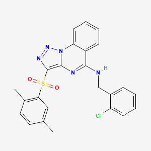 N-(2-chlorobenzyl)-3-[(2,5-dimethylphenyl)sulfonyl][1,2,3]triazolo[1,5-a]quinazolin-5-amine
