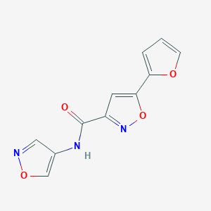 5-(furan-2-yl)-N-(isoxazol-4-yl)isoxazole-3-carboxamide