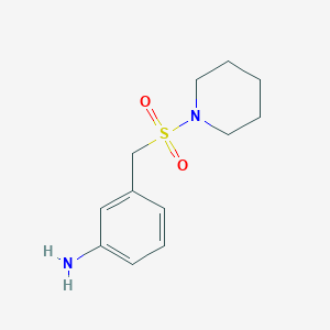 molecular formula C12H18N2O2S B2751086 3-((Piperidin-1-ylsulfonyl)methyl)aniline CAS No. 1094912-73-8