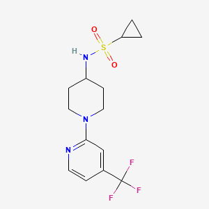 N-{1-[4-(trifluoromethyl)pyridin-2-yl]piperidin-4-yl}cyclopropanesulfonamide