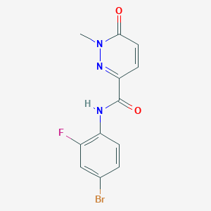 N-(4-bromo-2-fluorophenyl)-1-methyl-6-oxo-1,6-dihydropyridazine-3-carboxamide