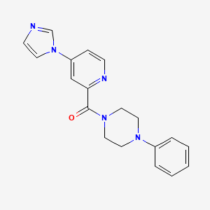 (4-(1H-imidazol-1-yl)pyridin-2-yl)(4-phenylpiperazin-1-yl)methanone