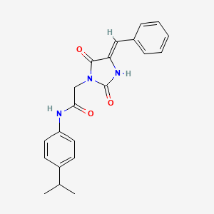 (Z)-2-(4-benzylidene-2,5-dioxoimidazolidin-1-yl)-N-(4-isopropylphenyl)acetamide