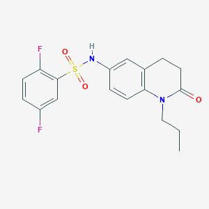 2,5-difluoro-N-(2-oxo-1-propyl-1,2,3,4-tetrahydroquinolin-6-yl)benzenesulfonamide