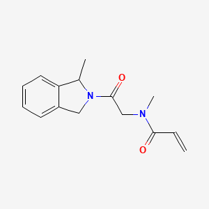 N-Methyl-N-[2-(1-methyl-1,3-dihydroisoindol-2-yl)-2-oxoethyl]prop-2-enamide