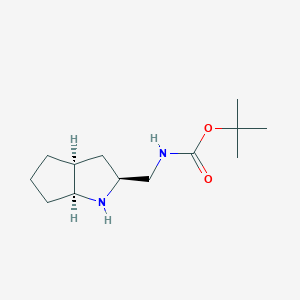 Tert-butyl N-[[(2S,3aS,6aS)-1,2,3,3a,4,5,6,6a-octahydrocyclopenta[b]pyrrol-2-yl]methyl]carbamate