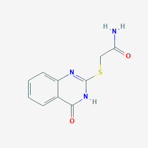 molecular formula C10H9N3O2S B2751133 2-[(4-Oxo-1,4-dihydroquinazolin-2-yl)sulfanyl]acetamide CAS No. 16431-31-5