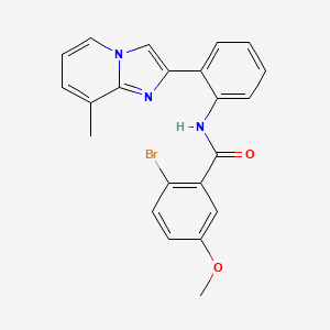 2-bromo-5-methoxy-N-(2-(8-methylimidazo[1,2-a]pyridin-2-yl)phenyl)benzamide