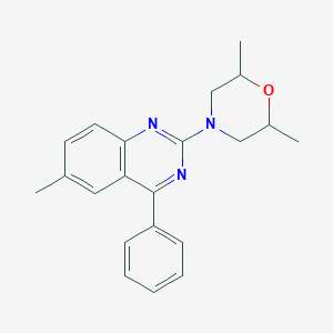 2,6-Dimethyl-4-(6-methyl-4-phenylquinazolin-2-yl)morpholine