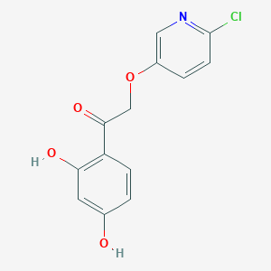 6-{2-[(6-Chloropyridin-3-yl)oxy]-1-hydroxyethylidene}-3-hydroxycyclohexa-2,4-dien-1-one