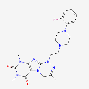 1-(2-(4-(2-fluorophenyl)piperazin-1-yl)ethyl)-3,7,9-trimethyl-7,9-dihydro-[1,2,4]triazino[3,4-f]purine-6,8(1H,4H)-dione