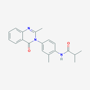 N-(2-methyl-4-(2-methyl-4-oxoquinazolin-3(4H)-yl)phenyl)isobutyramide