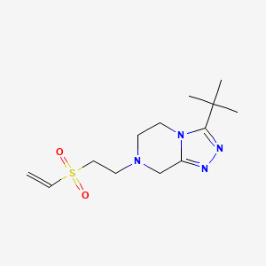 3-Tert-butyl-7-(2-ethenylsulfonylethyl)-6,8-dihydro-5H-[1,2,4]triazolo[4,3-a]pyrazine