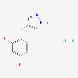 4-[(2,4-difluorophenyl)methyl]-1H-pyrazole hydrochloride