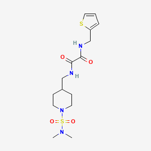 N1-((1-(N,N-dimethylsulfamoyl)piperidin-4-yl)methyl)-N2-(thiophen-2-ylmethyl)oxalamide