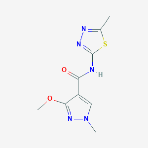 3-methoxy-1-methyl-N-(5-methyl-1,3,4-thiadiazol-2-yl)-1H-pyrazole-4-carboxamide
