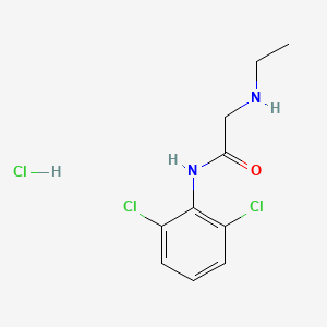 molecular formula C10H13Cl3N2O B2751186 N-(2,6-dichlorophenyl)-2-(ethylamino)acetamide hydrochloride CAS No. 1049716-94-0