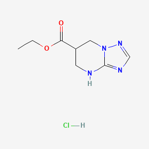 Ethyl 4,5,6,7-tetrahydro-[1,2,4]triazolo[1,5-a]pyrimidine-6-carboxylate;hydrochloride