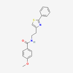 4-methoxy-N-(2-(2-phenylthiazol-4-yl)ethyl)benzamide