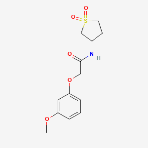 molecular formula C13H17NO5S B2751206 N-(1,1-dioxothiolan-3-yl)-2-(3-methoxyphenoxy)acetamide CAS No. 392235-66-4