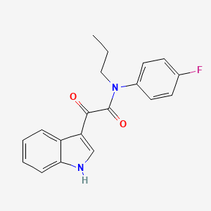 N-(4-fluorophenyl)-2-(1H-indol-3-yl)-2-oxo-N-propylacetamide