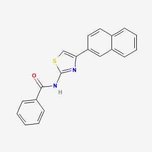 molecular formula C20H14N2OS B2751229 N-[4-(naphthalen-2-yl)-1,3-thiazol-2-yl]benzamide CAS No. 313549-64-3