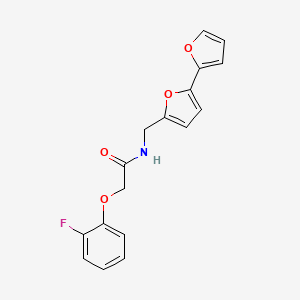 molecular formula C17H14FNO4 B2751238 N-([2,2'-联噻吩]-5-基甲基)-2-(2-氟苯氧基)乙酰胺 CAS No. 2034563-46-5