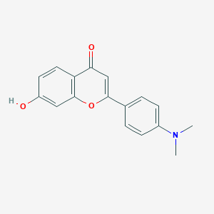 molecular formula C17H15NO3 B2751259 2-[4-(Dimethylamino)phenyl]-7-hydroxy-4H-1-benzopyran-4-one CAS No. 183133-36-0