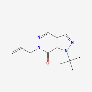 molecular formula C13H18N4O B2751262 6-allyl-1-(tert-butyl)-4-methyl-1H-pyrazolo[3,4-d]pyridazin-7(6H)-one CAS No. 1172395-61-7