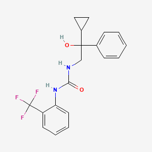 molecular formula C19H19F3N2O2 B2751273 1-(2-环丙基-2-羟基-2-苯乙基)-3-(2-(三氟甲基)苯基)脲 CAS No. 1421508-72-6
