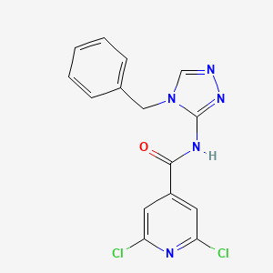 N-(4-Benzyl-1,2,4-triazol-3-yl)-2,6-dichloropyridine-4-carboxamide