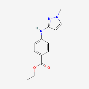 B2751290 Ethyl 4-[(1-methylpyrazol-3-yl)amino]benzoate CAS No. 2248407-01-2