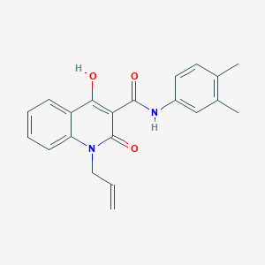molecular formula C21H20N2O3 B2751320 1-allyl-N-(3,4-dimethylphenyl)-4-hydroxy-2-oxo-1,2-dihydroquinoline-3-carboxamide CAS No. 941898-51-7