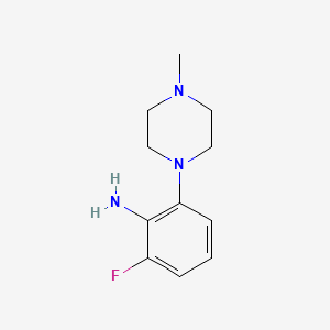 molecular formula C11H16FN3 B2751335 2-Fluoro-6-(4-methylpiperazin-1-yl)aniline CAS No. 1179276-91-5