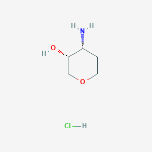 molecular formula C5H12ClNO2 B2751370 (3R,4R)-4-aminooxan-3-ol hydrochloride CAS No. 1390652-01-3; 1523530-38-2